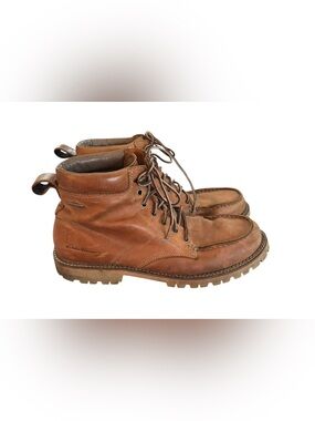 Eddie Bauer Severson Moc-Toe Work Boot Sz 11 Medium Brown Lace Up Leather